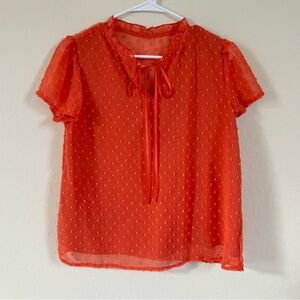 Women’s Orange Blouse. Size M
